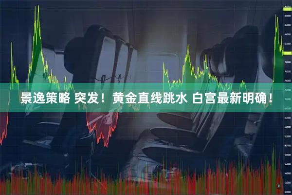 景逸策略 突发！黄金直线跳水 白宫最新明确！